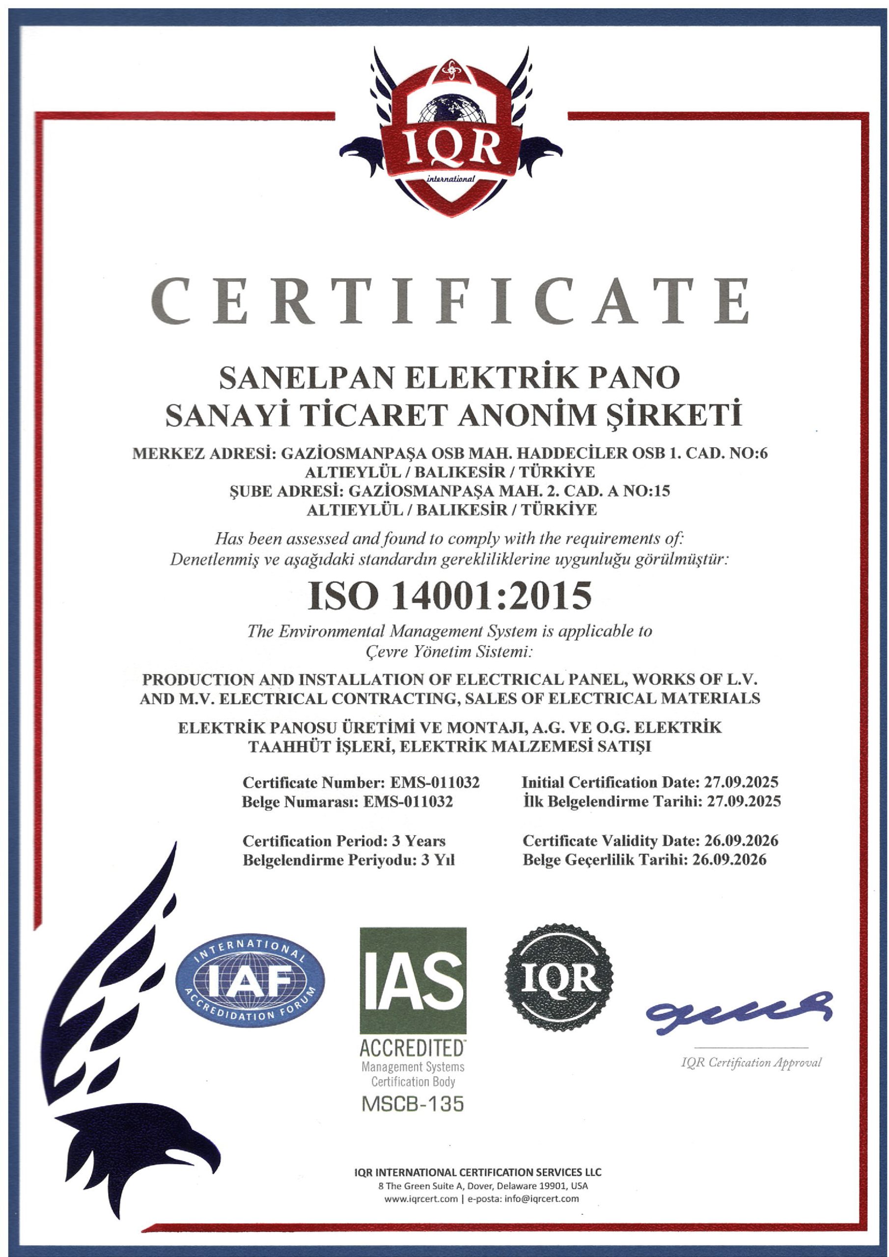 ISO 14001:2015