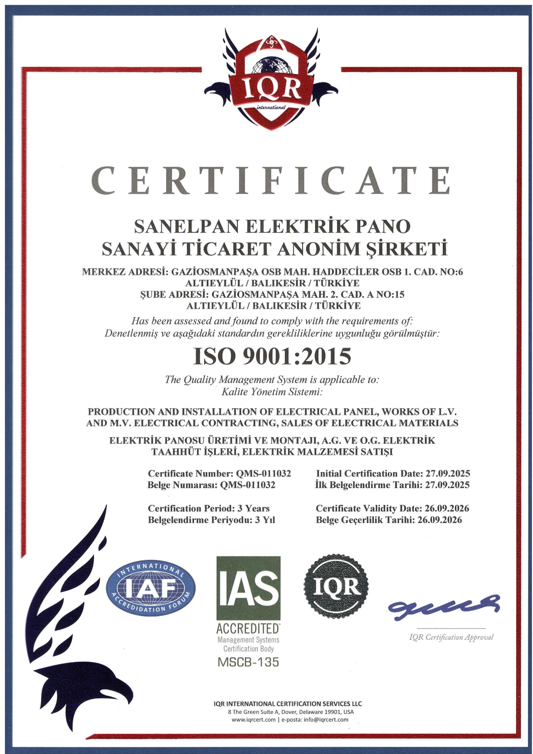 ISO 9001:2015